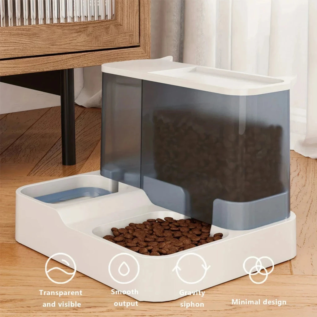 Automatic cat and dog water and food dispenser