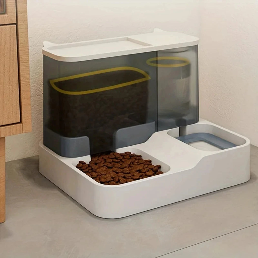 Automatic cat and dog water and food dispenser