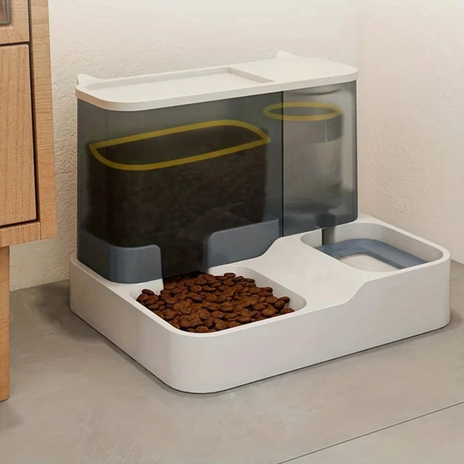 Automatic cat and dog water and food dispenser