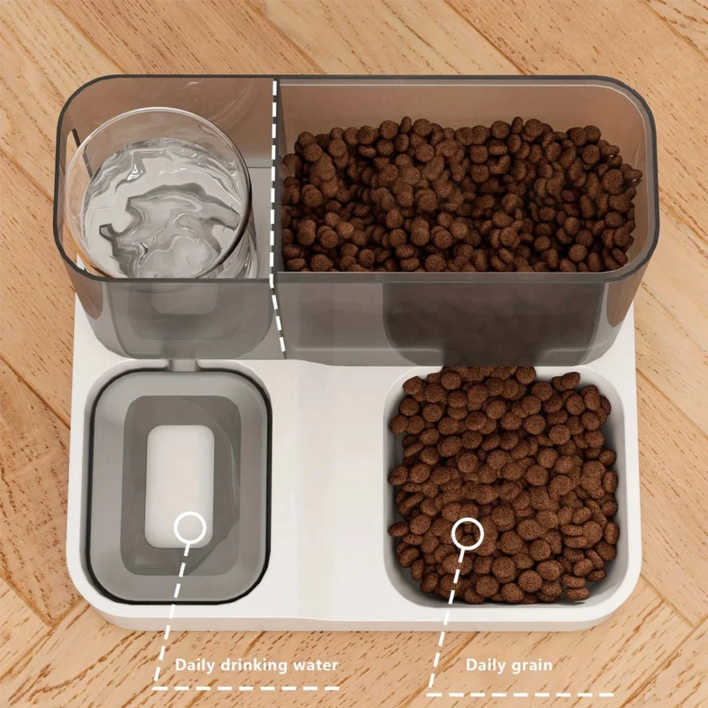 Automatic cat and dog water and food dispenser